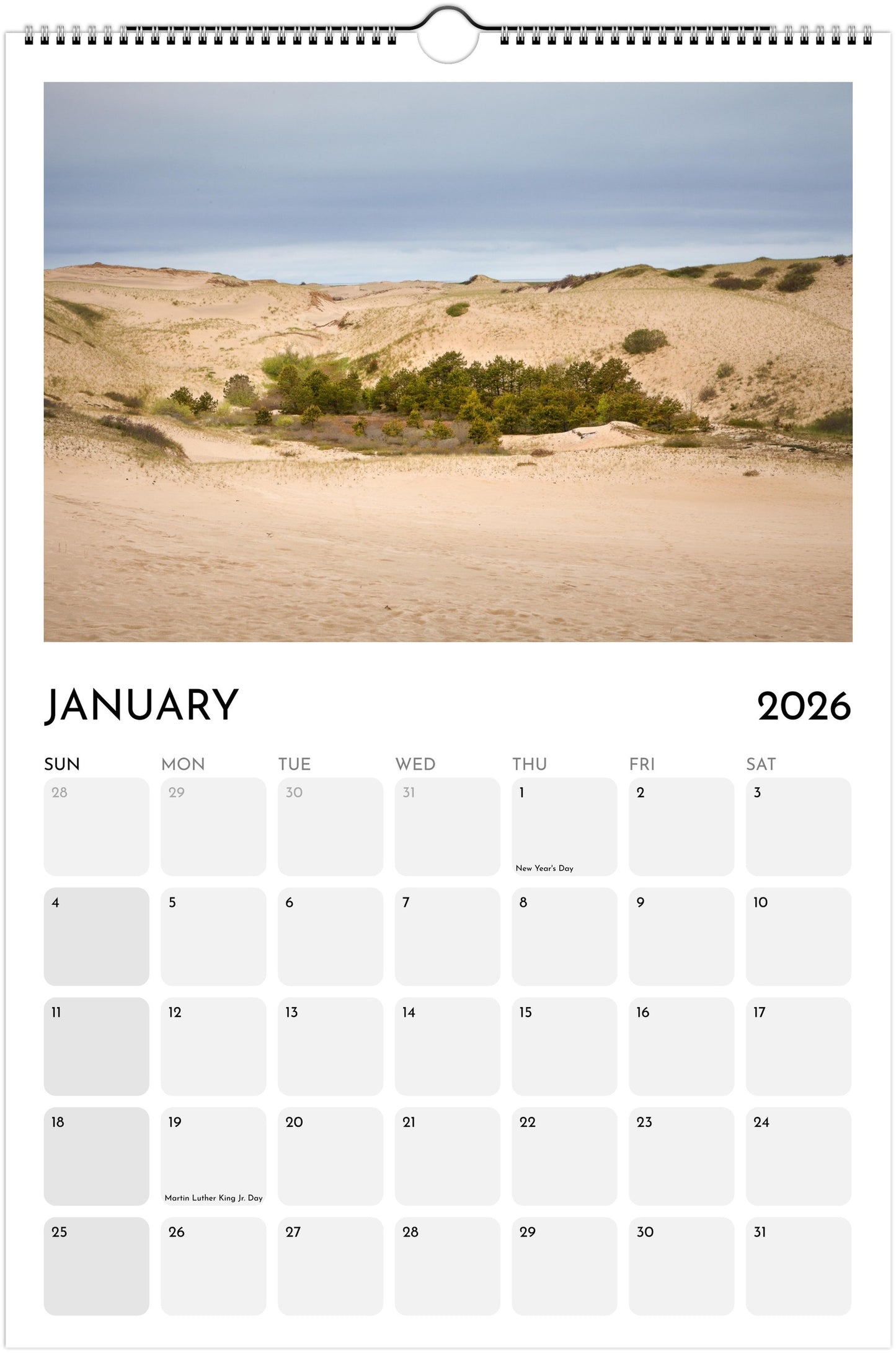 Cape Cod Ledger Wall Calendar 2026